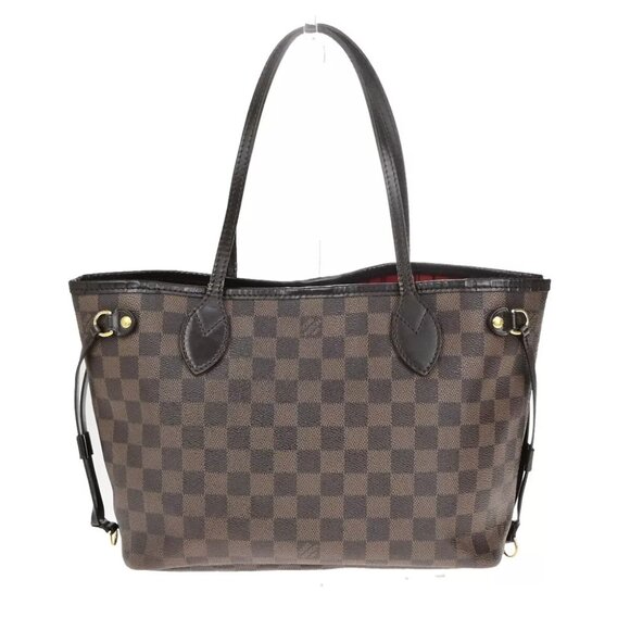 LOUIS VUITTON Neverfull PM Shoulder Tote Bag Damier Leather Brown N51109 93YG762 - Picture 11 of 16